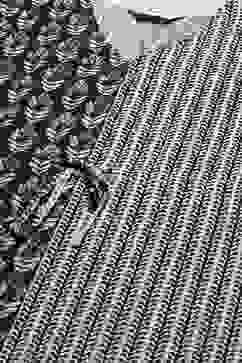 Black & White Cotton Printed Kaftan Nightwear image number 1