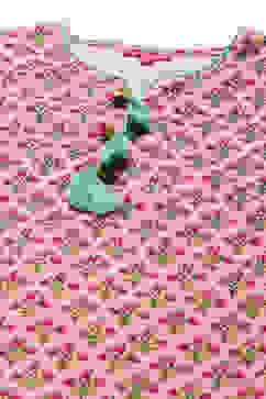 Pink Cotton Straight Printed Kurta Salwar Suit Set image number 1