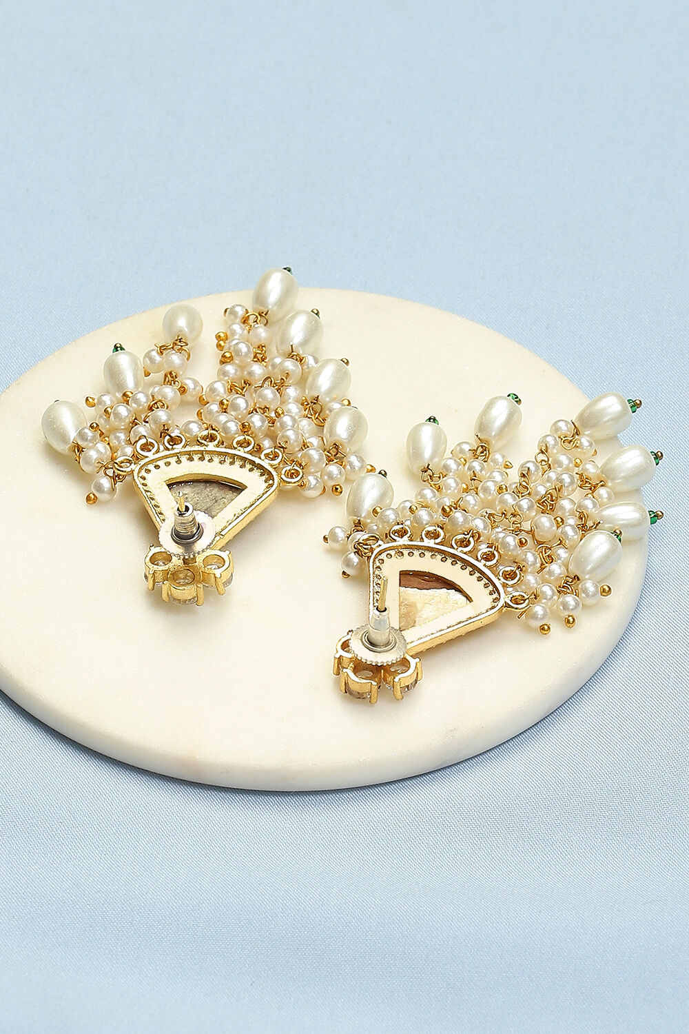 White Brass Earrings image number 2