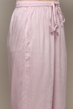 Pink Rayon Straight Suit Set image number 2