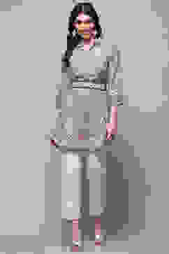 Blue Rayon Straight Kurti image number 0