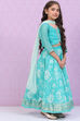 Sea Green Art Silk Lehenga Set image number 6