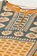 Ochre LIVA Straight Printed Kurta image number 1