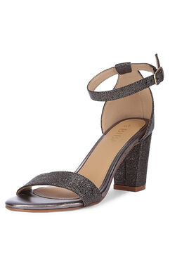 Copper Pu Leather Strappy Heels image number 4