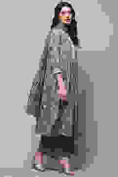 Blue Cotton A-Line Suit Set image number 6