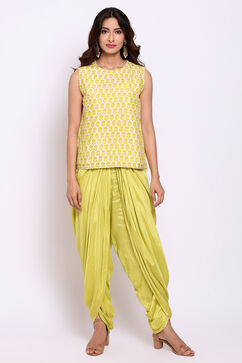 Lime Green Cotton Straight 3 Piece Set image number 4