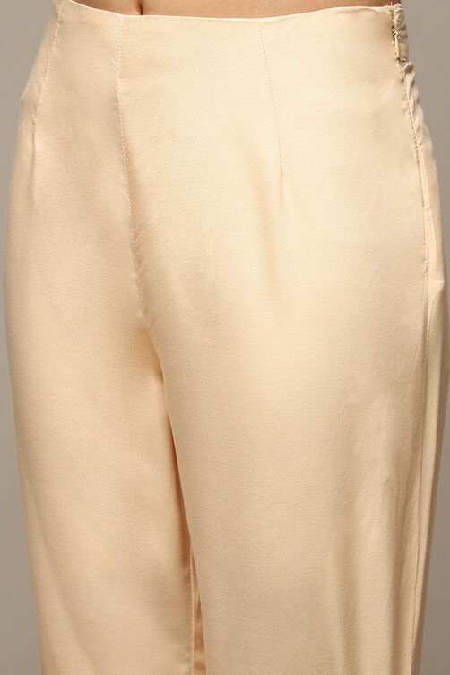 Brown Rayon Straight Kurta Pants Suit Set image number 2
