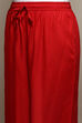 Red Rayon Regular Solid Palazzo image number 1