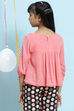 Yellow Straight Viscose Top image number 5