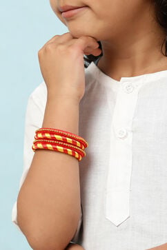 Yellow Red Kids Bangles image number 3