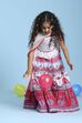 White Cotton Printed Regular Lehenga Set image number 0