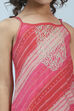 Pink Viscose Blend Kurta Pants Set image number 5