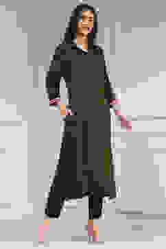 Olive Green Printed Straight Kurta image number 5