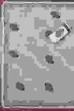 Indigo Cotton Printed Embroidered Unstitched Suit Set image number 3