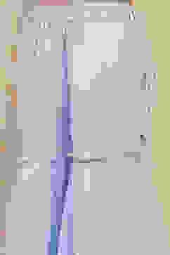 Ice Blue Embroidered Peplum Suit Set image number 2