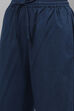 Navy Straight Cotton Two Piece Printed Sleepwear Set image number 2