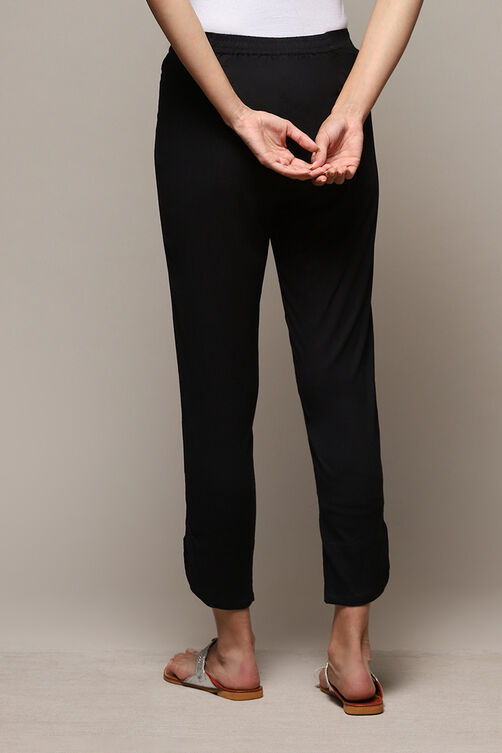 Grey Viscose Blend Pant image number 4