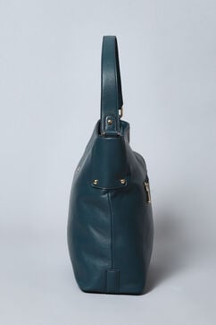 Navy Pu Leather Hobo image number 2