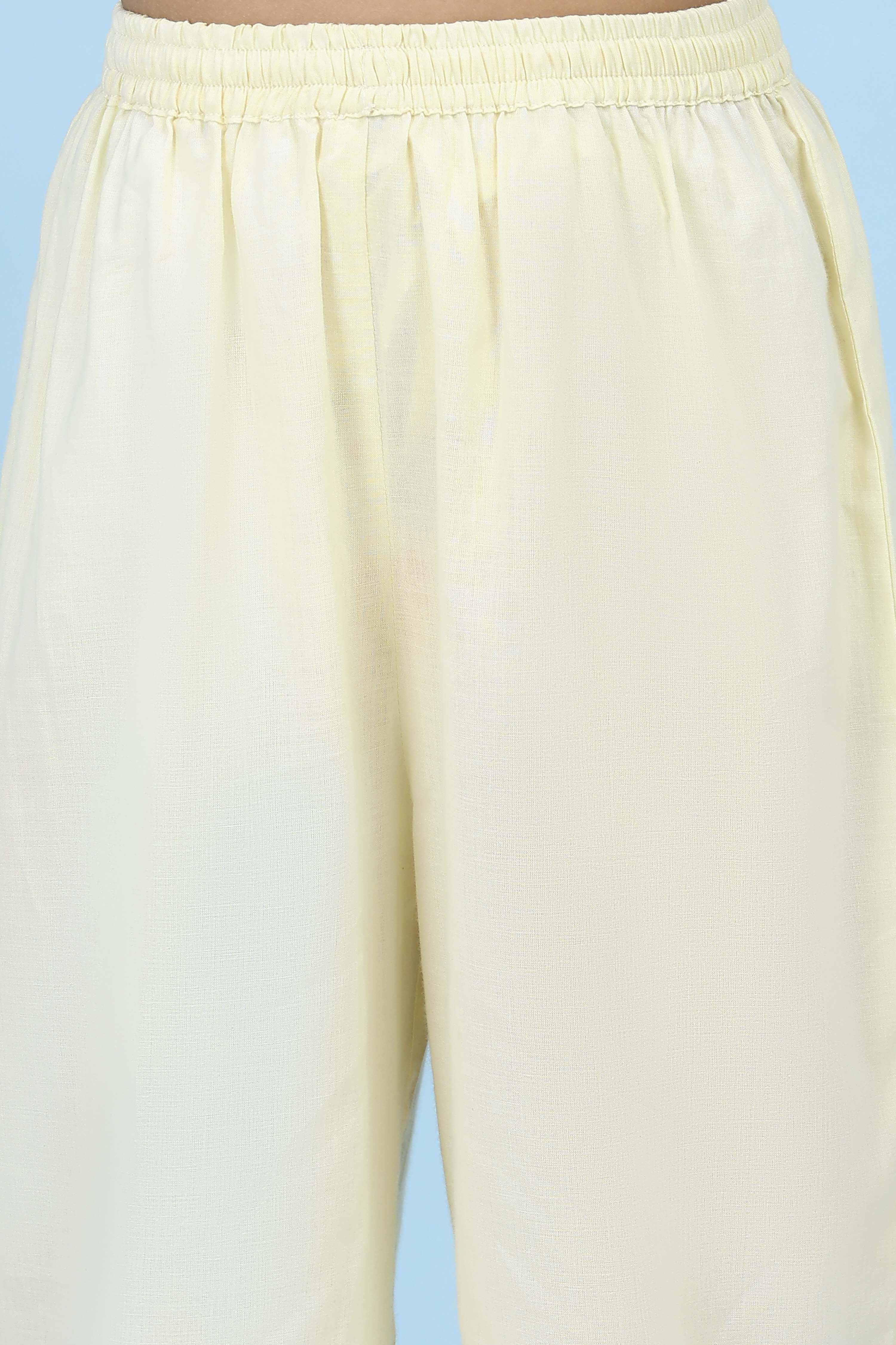 Green Cotton Printed Straight Suit Set image number 2