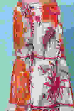 Off White Peplum Kurta With Sharara & Net Dupatta. image number 2