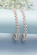 White Pink Metal & Beads Kids Bangles image number 0