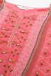 Coral Pink Cotton Blend Straight Kurta Garara Suit Set image number 1