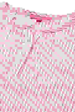 Pink Cotton Flared Yarndyed Dress image number 1