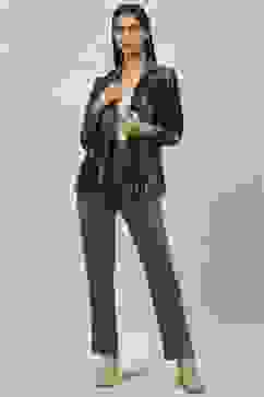 Navy Cotton Pants image number 5