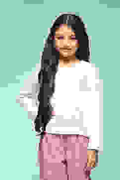 Off White Polyester Solid Sweater image number 5