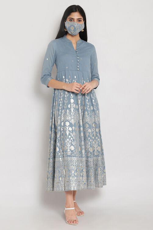 Off White Cotton Dress image number 5