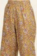 Blue Cotton Printed Unstitched Suit Set image number 3