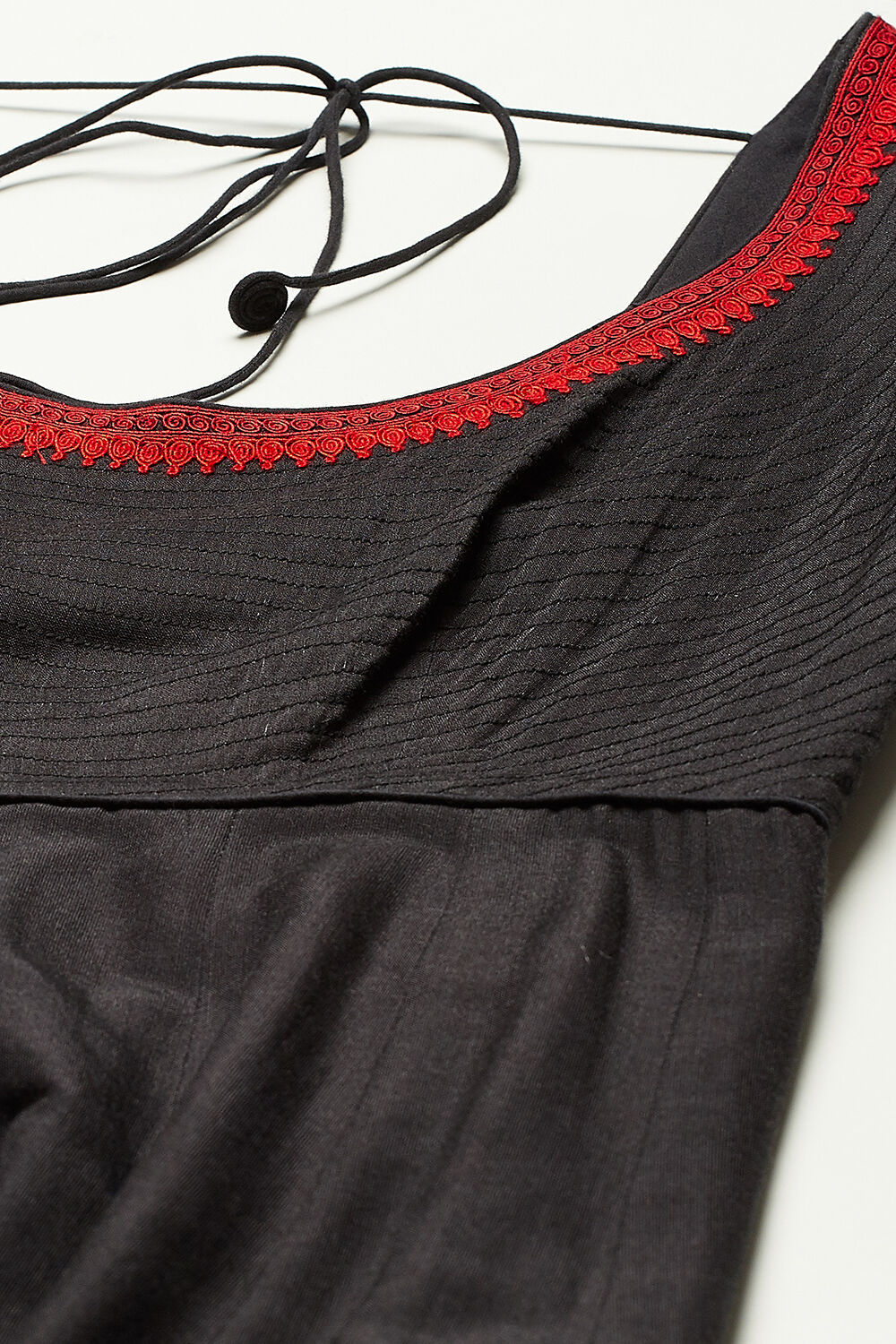 Rohit Bal Black Cotton Silk Anarkali Printed Suit image number 1