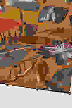 Maroon Modal Chanderi Festive Kalidar Suit Set image number 3