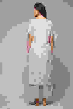 Beige Rayon Straight Printed 2 Piece Set image number 2