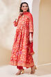 Rust Cotton Anarkali Suit Set image number 2