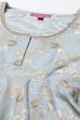 Powder Blue Art Silk Anarkali Kurta Churidar Suit Set image number 1