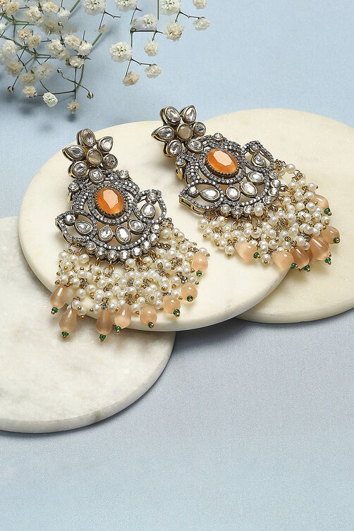 Peach Brass earrings image number 0