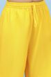 Yellow Cotton Printed Anarkali Suit Set image number 2