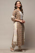 Mustard Cotton Unstitched Suit set image number 7