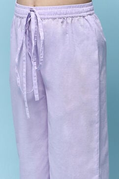 Lavender Cotton Flared Suit Set image number 2