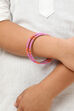 Pink Orange Metal & Beads Kids Bangles image number 2