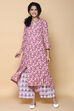 Magenta Rayon Straight Kurta Pants Set