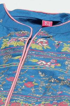 Pink Cotton Anarkali Kurta Churidar Suit Set image number 2
