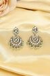 Green Gold Plated Studded Drop Earrings image number 0
