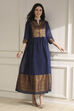 Fuchsia Yarn-Dyed Flared Kurta image number 0