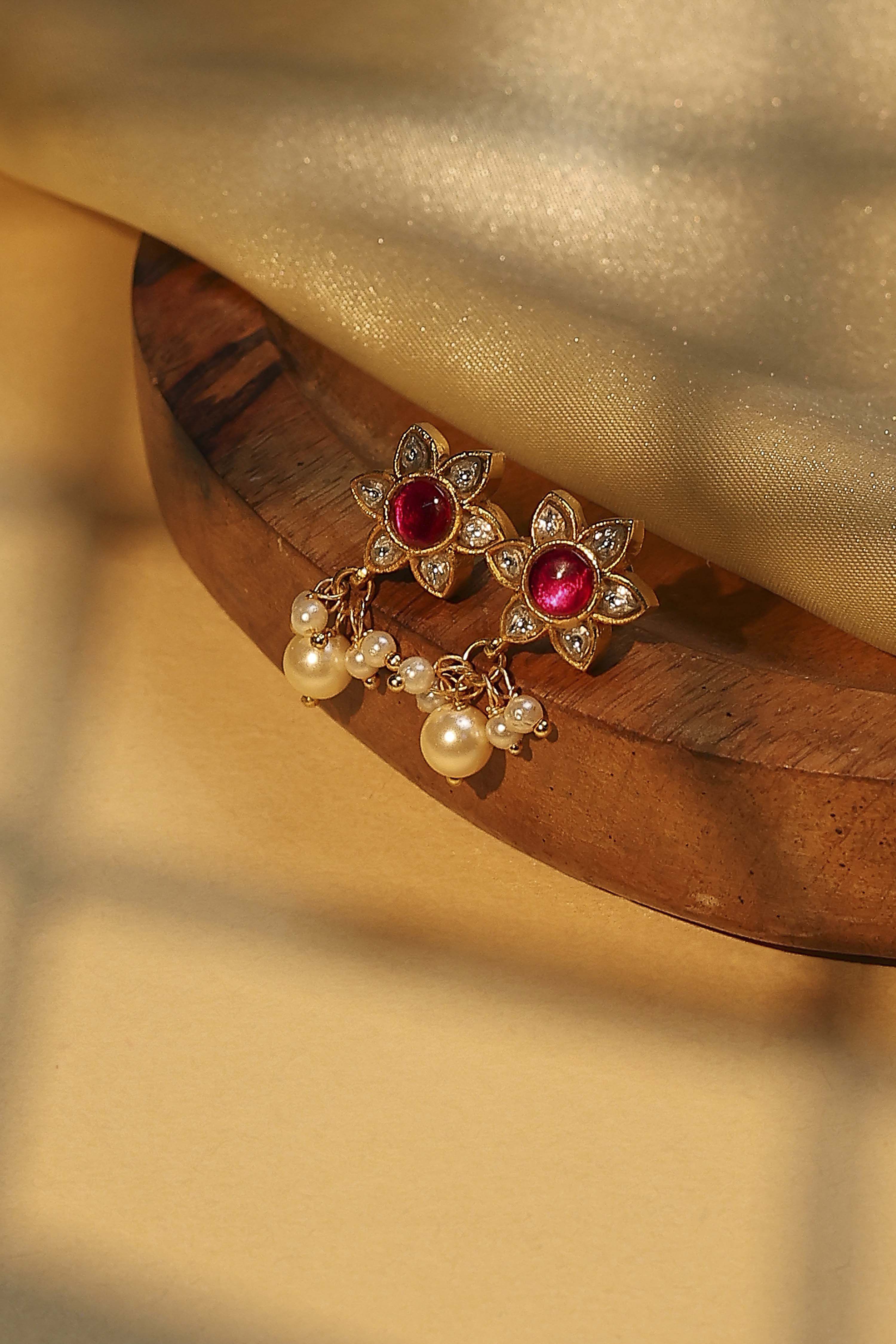 Pink Brass Studs image number 0