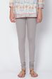 Camel Cotton Blend Solid Churidar image number 1