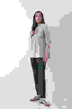 Bottle Green Solid Cotton Lycra Straight Pants image number 6