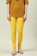 Camel Cotton Blend Solid Churidar image number 2