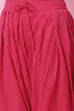 White And Fuchsia Cotton A-Line Kurta Salwar Pant Suit Set image number 2